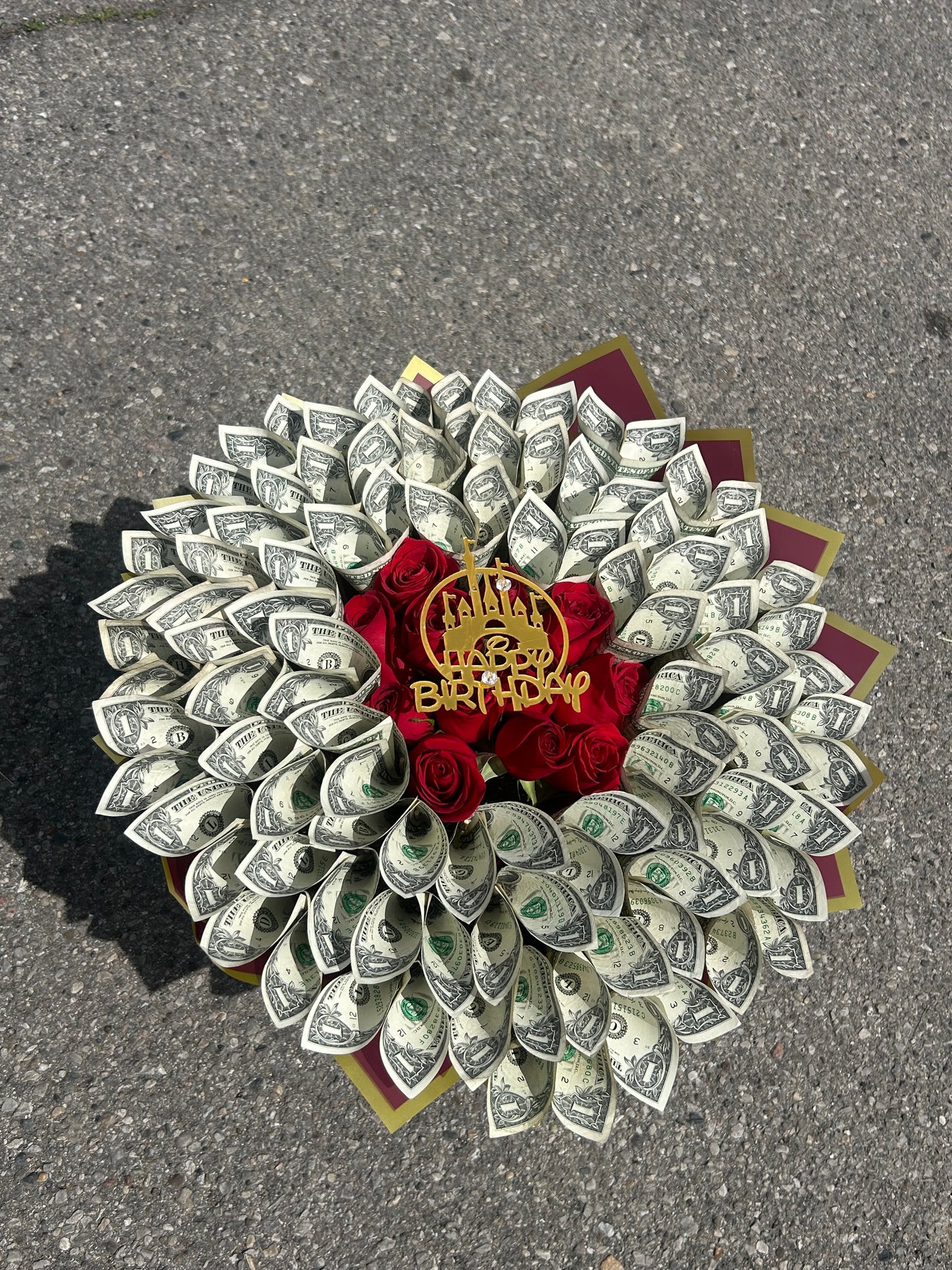 $50 Happy Birthday Money Bouquet
