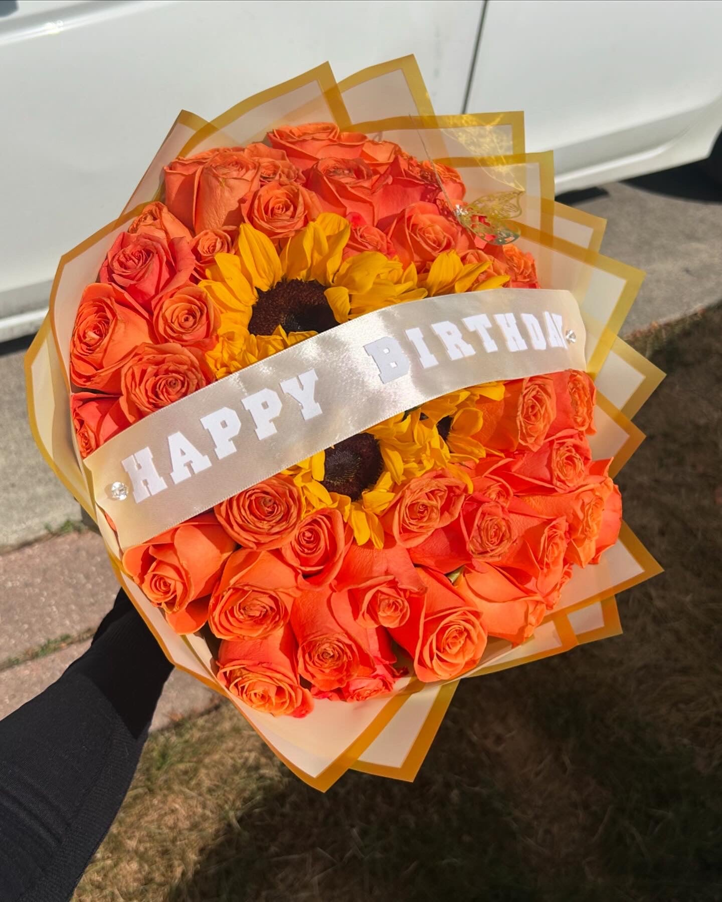 Rose & Sunflower Mix HAPPY BDAY