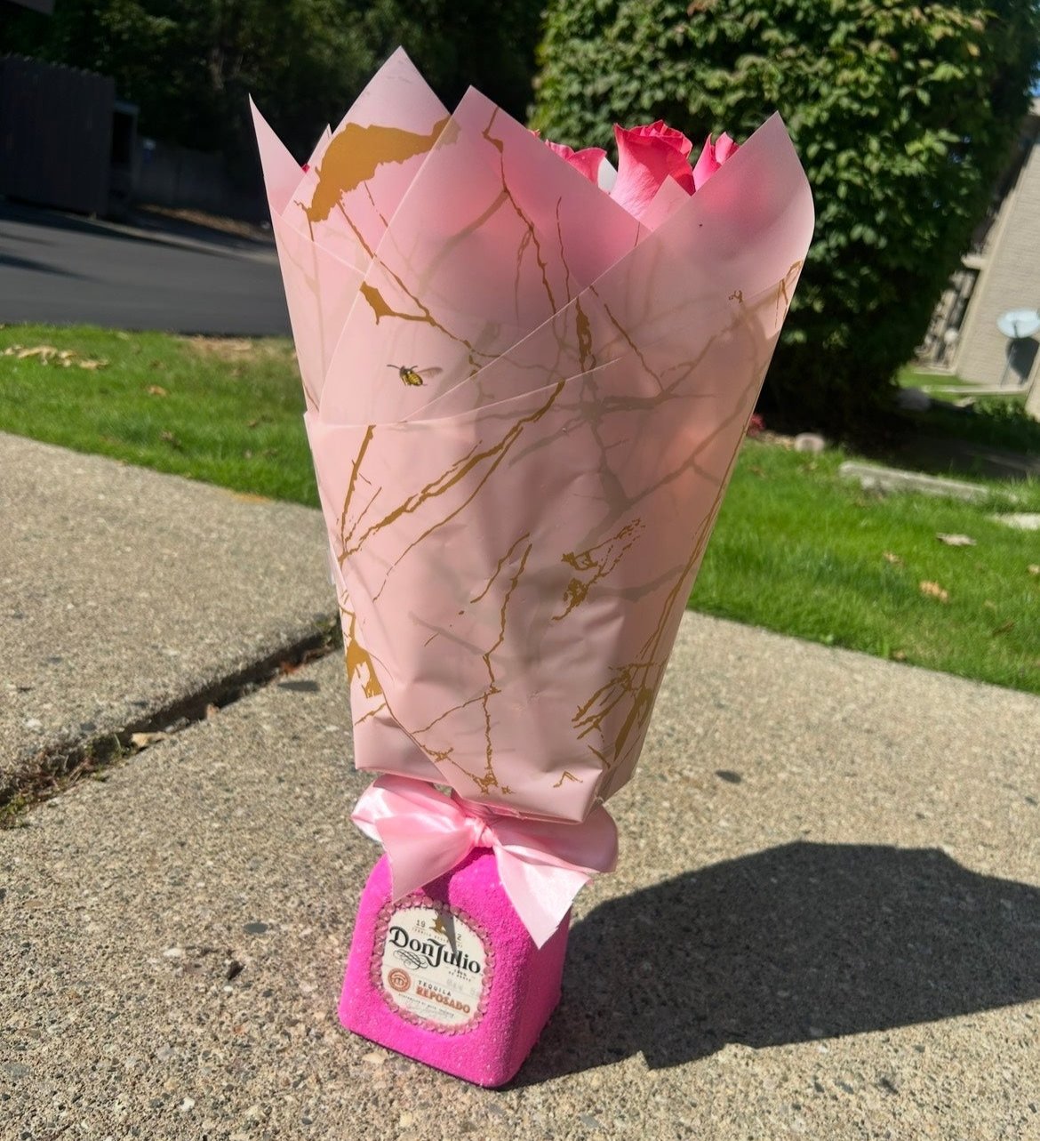 Icy "Don Julio" Bottle Bouquet