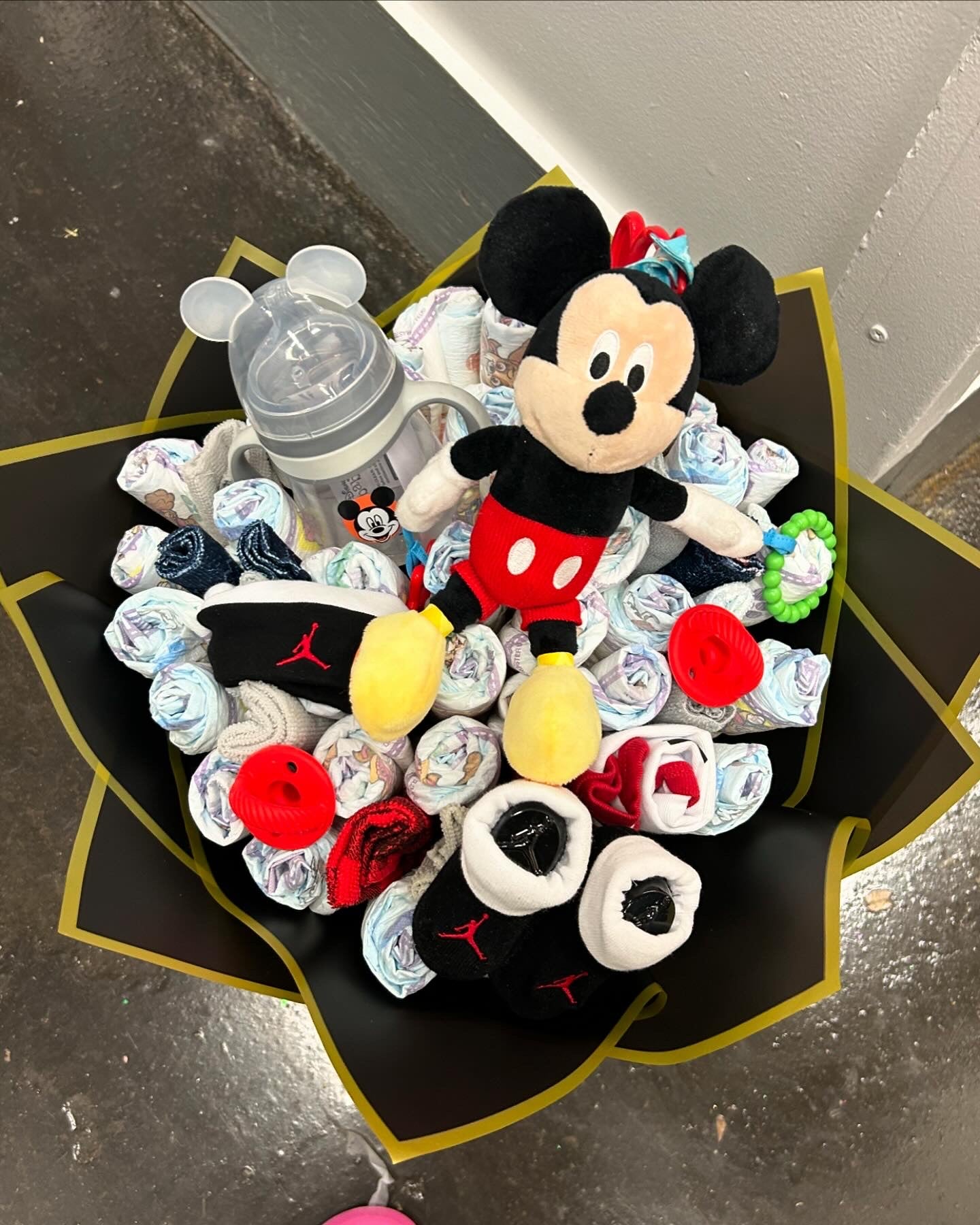 Mickey Mouse Diaper Bouquet